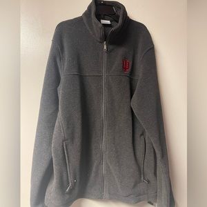Men’s gray zip fleece jacket